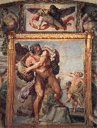 Annibale Carracci Deckengemalde aus der Galleria Farnese painting